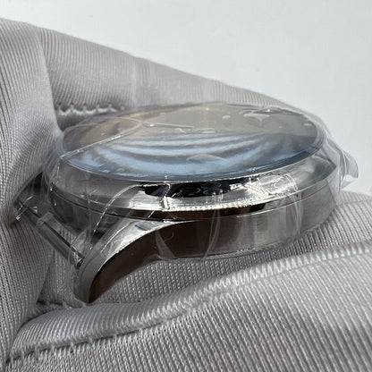 44mm stainless steel watch case, compatible with ETA 6497/6498 & Seagull ST3600/ST3621 movements, durable and sleek.