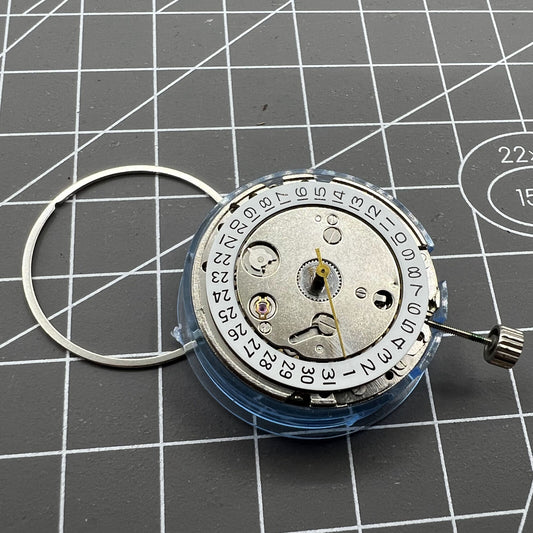 Seagull TY2806 automatic watch movement with date display, precision mechanical parts for repair and customization.
