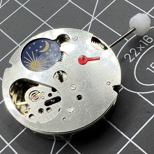 Dandong Small Second@6 watch accessory showcasing automatic mechanical movement details.