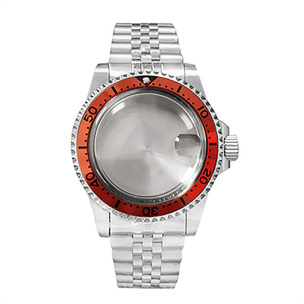 39.5MM Stainless Steel Watch Case+Watch Strap for NH35/NH36 Watch Accessiess