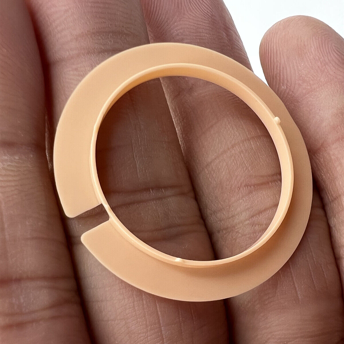 Precision watch case mount spacer ring for ETA955.112 and Ronda 715 movements, ensures secure fit.