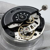 Swiss Made Genuine ETA C01.211 Chronograph Mechanical Movement 1853 Black Dial