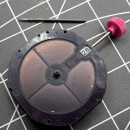 Citizen Eco-Drive E168M quartz watch movement featuring 3 hands and date display at 3 o'clock.