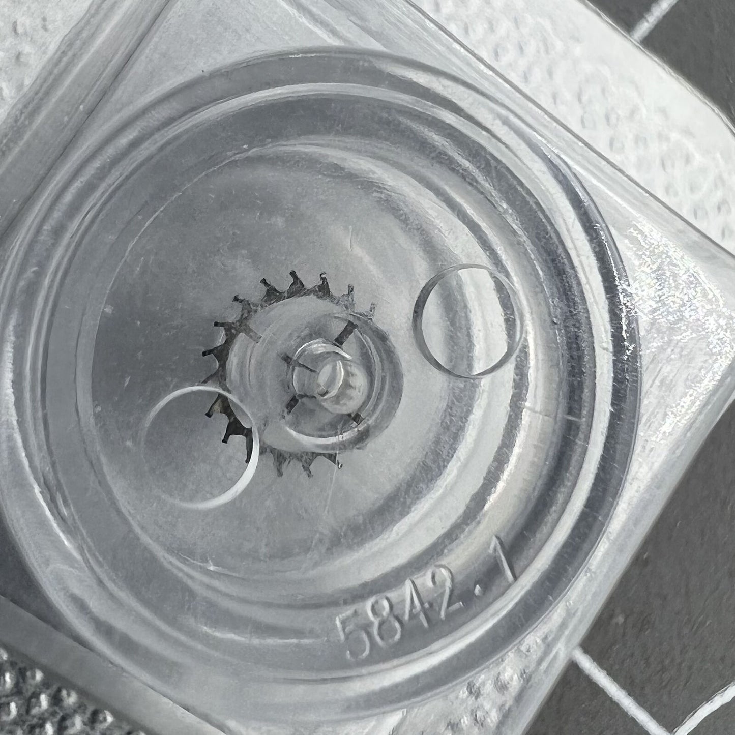 Roue d'échappement 80 heures en métal argenté pour mouvement C07.611 n° 6749, authentique, fabriquée en Suisse
