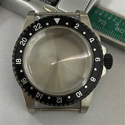 39.5mm PVD bronze retro watch case by brand, crafted from 316L stainless steel for NH35/NH36 movements.