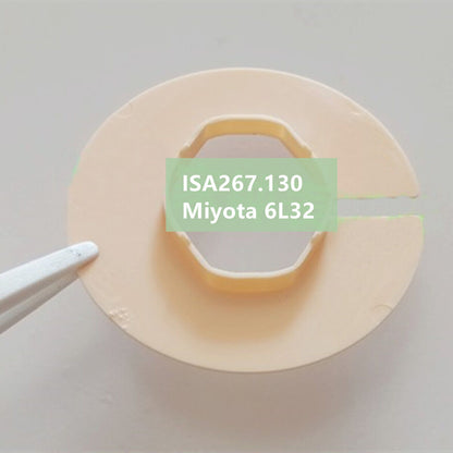 Watch case mount spacer ring for Ronda 763-1, ISA267.130, Miyota 6L32, ensuring secure fit.