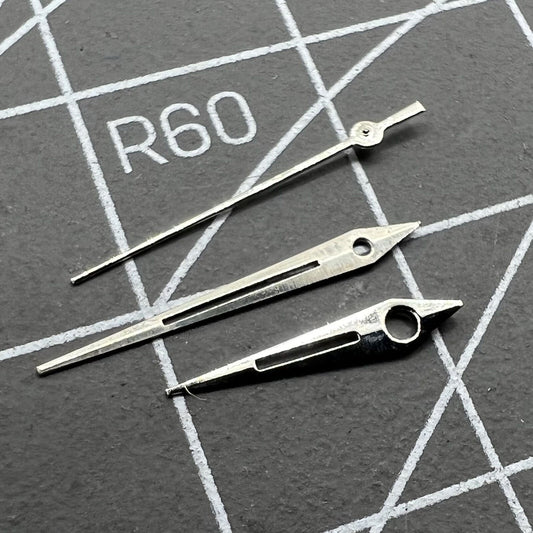 Aiguilles de montre argentées pour mouvement à quartz Miyota 2035 P1-H4-C97