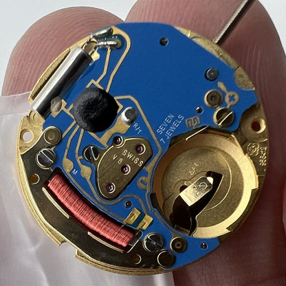 ETA 956.412 Swiss Made quartz watch movement with 3 hands and date display at 3 o'clock.