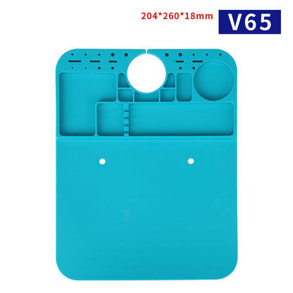 Heat-Resistant Soldering Station Silicon Soldering Watch Repair Mat Work Pad