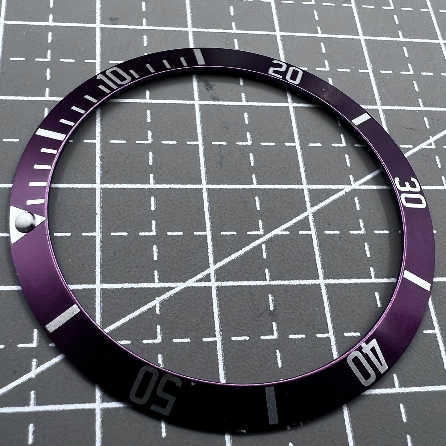 Aluminium Taucher Lünetteinsatz 39.5mm passend für Automatik SUB GMT Uhr