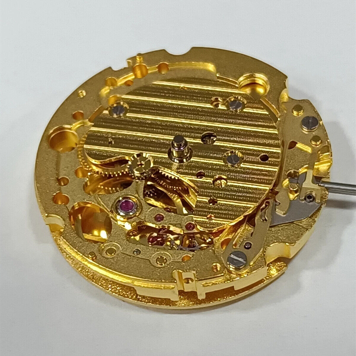 Golden Original Japan Made Miyota 82D7 automatic watch part for precise mechanical movement.