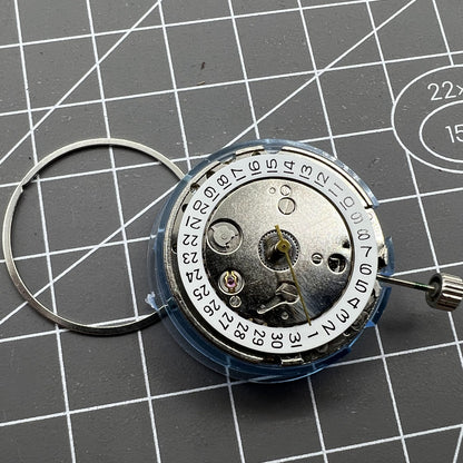 Seagull TY2806 automatic watch movement with date display, precision mechanical parts for repair and customization.