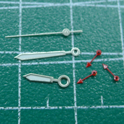 Petites aiguilles lumineuses rouges de 11,5 mm pour montres Miyota OS10 OS20 OS60 OS80