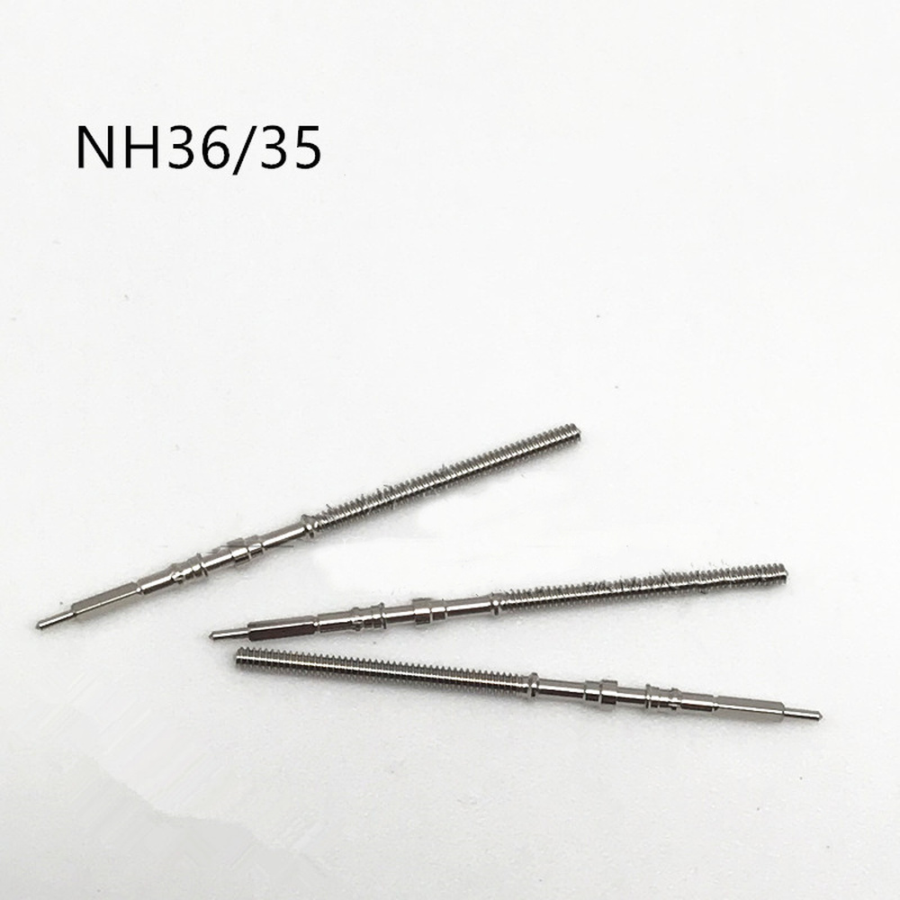 Lot de 10 tiges de remontoir génériques pour mouvement NH35/NH36