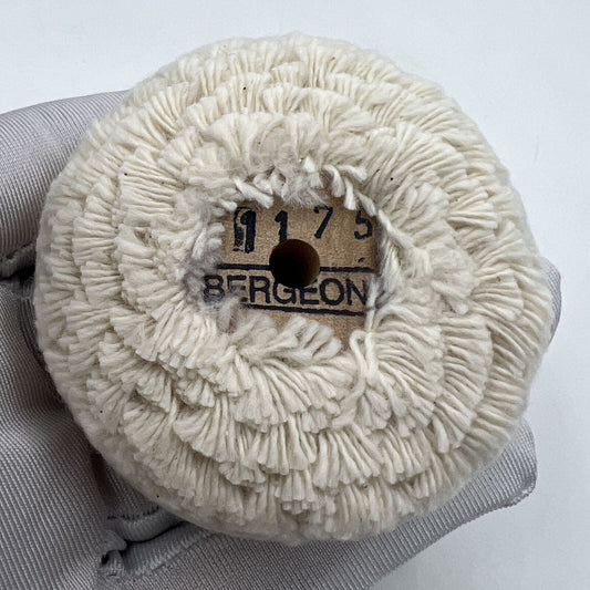 Bergeon 1175 Swiss Made cotton polishing wheel � 60 mm for watch accessory cleaning and finishing.