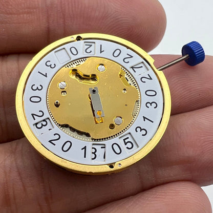 Swiss Made Ronda 5020B quartz watch movement, precise timekeeping for luxury watch repairs.