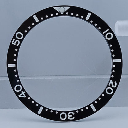 Inserts de lunette de montre en céramique plate 33,65 x 27,3 mm, accessoires de montre pour femmes SUB