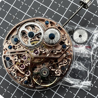 Carved Hollow Hand Winding Mechanical Movement ST3600 6497 Manuell