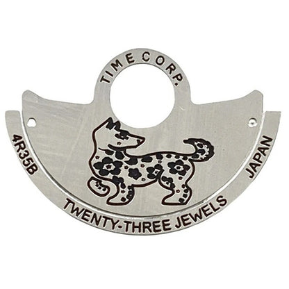 Rotor oscillant argenté Dog~China Zodiac pour NH35 NH36 4R35