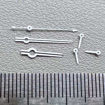 2 Sets Schwarze Weiß lackierte Uhrenzeiger mit Grünlicht für VK63 Uhrwerk