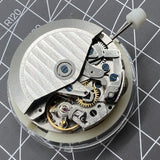 SHANGHAI 7750 Black Day Date Small Second@9 Automatic Mechanical Movement