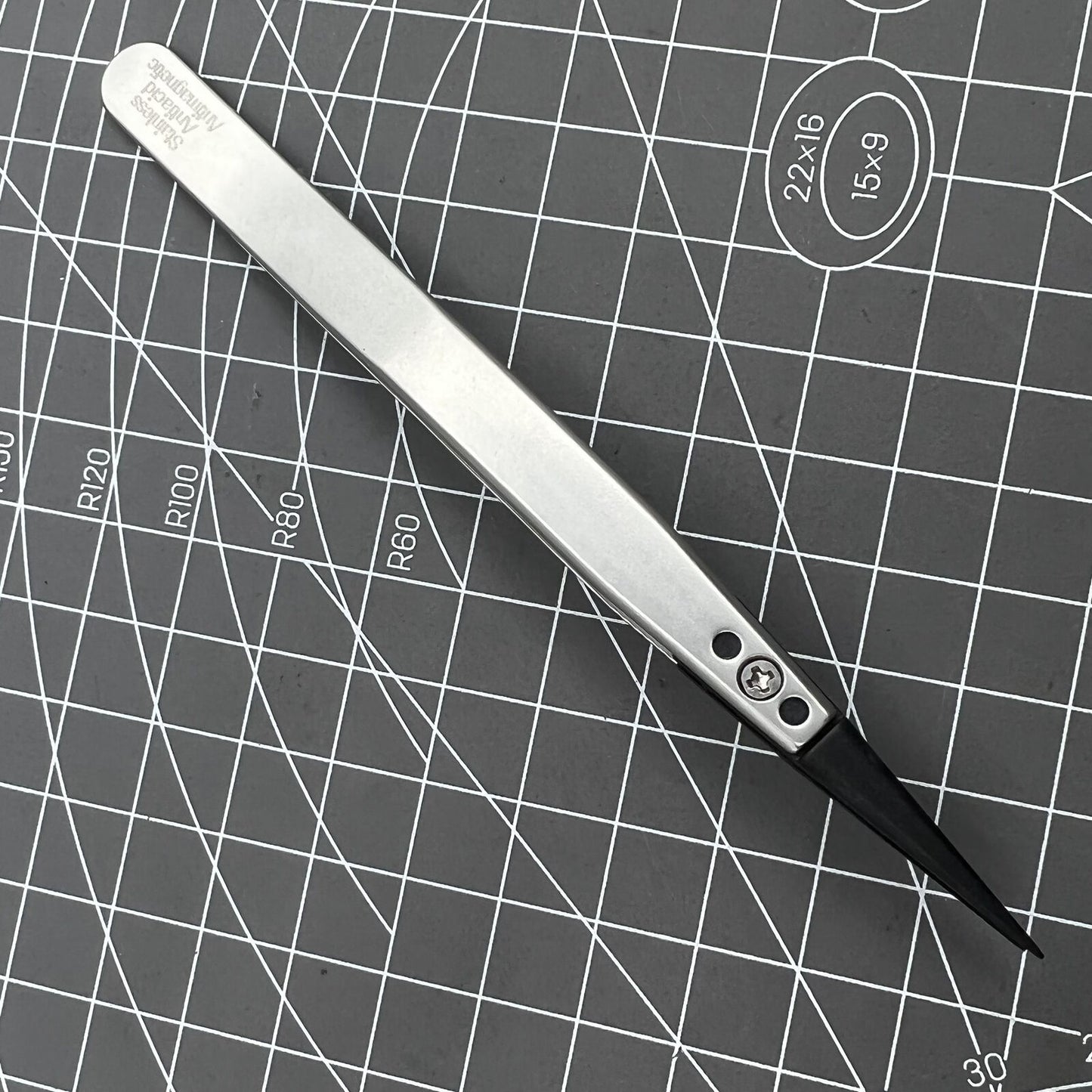 Swiss Bergeon 6571-CFR-3 precision tweezers with CFR 3 tips for delicate watch repair and assembly.