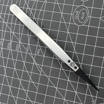 Swiss Bergeon 6571-CFR-3 precision tweezers with CFR 3 tips for delicate watch repair and assembly.
