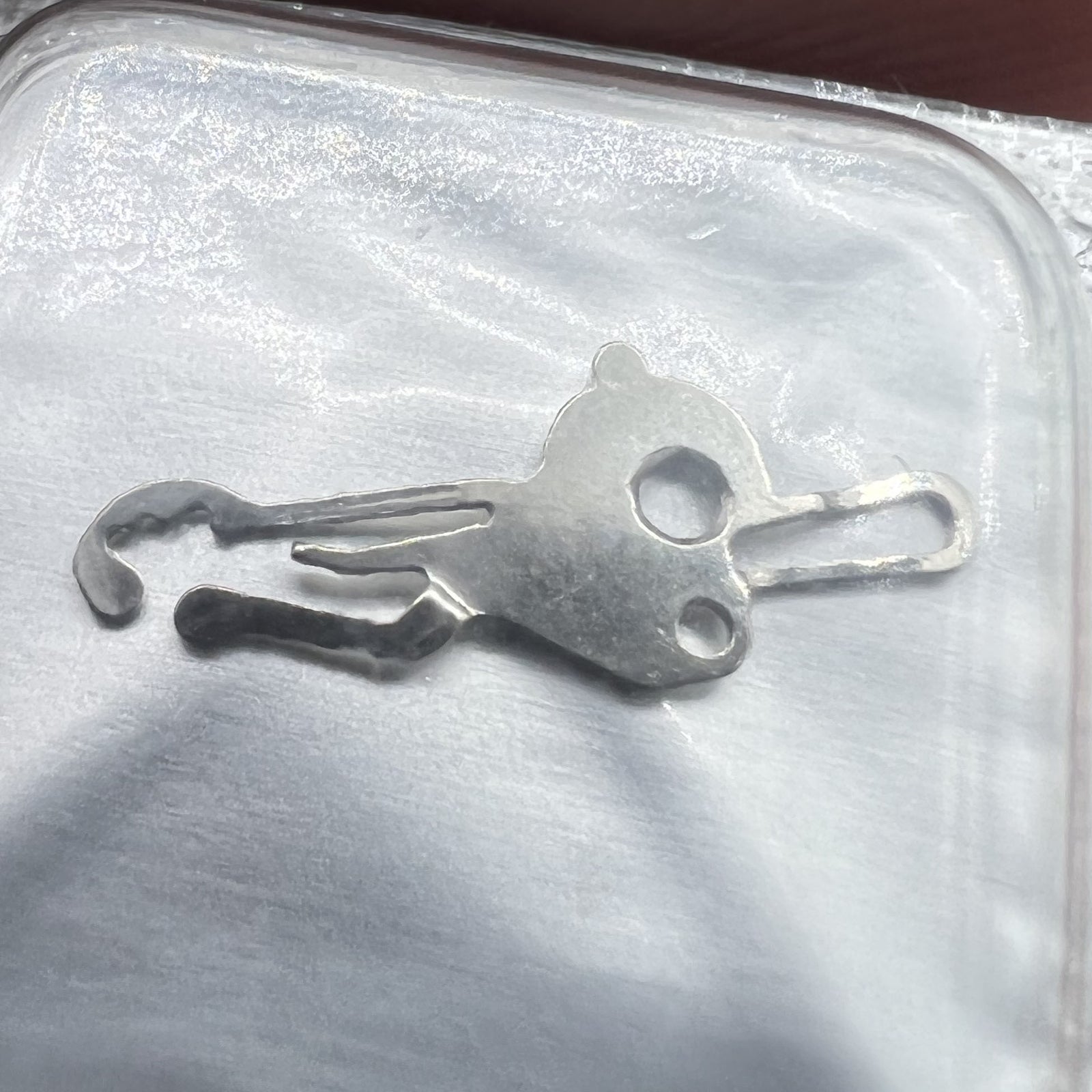 Combined setting lever splint for ETA 2824/2836 movement, durable watch repair part.