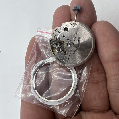 Genuine Japan Miyota Citizen 8200 automatic mechanical watch movement for men, silver finish.