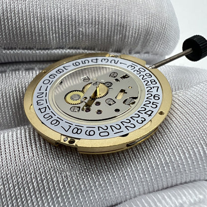 Swiss Movement Ronda 1006 Slimtech quartz watch mechanism for precise timekeeping and durability.