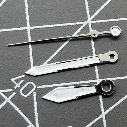White trim watch hands designed for Miyota 2035 quartz movement, precision-crafted by P1-H4-C113 brand.