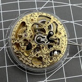 Hangzhou 2189 Automatic Mechanical Movement 3 Hands Hollow Golden