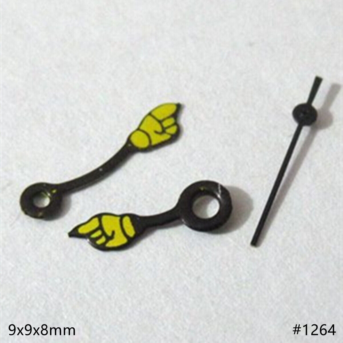 Black Hand Indication set for Miyota 2035 watch movement, precise and stylish replacement.