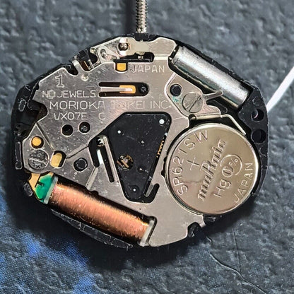 Hattori VX07 quartz watch hands set, including small second hand, ideal for precise repairs.