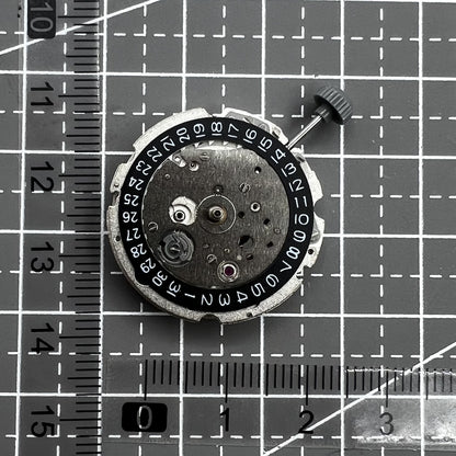 Citizen Miyota 8215 automatic mechanical watch movement with black dial and date display at 3 o'clock.