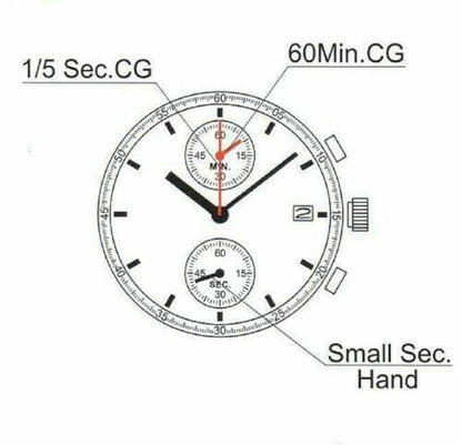 Hattori Epson TMI YM91A quartz watch movement, Japan-made precision mechanism for watch accessories.