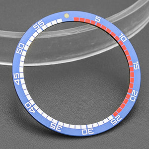 38mm/31.5mm Blue Flat Racing Type Watch Bezel Aluminium Watch Part SKX007