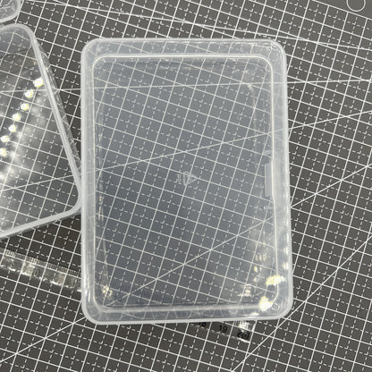 5 PIECES 2.8x11.5x8.5cm No Grid Toolbox Box Container Storage Hinged Lid