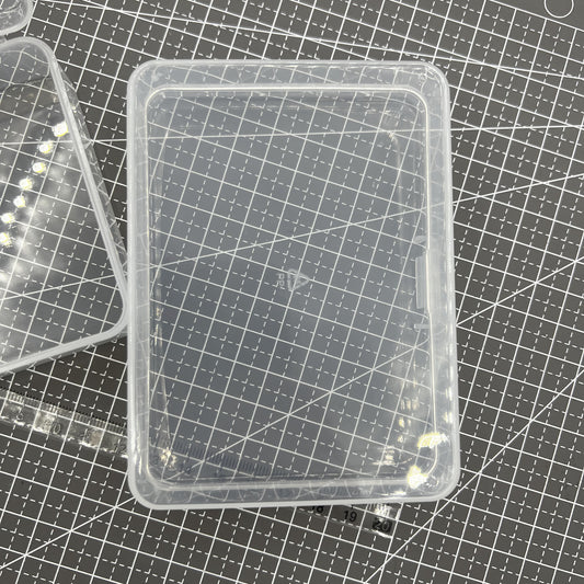 5 PIECES 2.8x11.5x8.5cm No Grid Toolbox Box Container Storage Hinged Lid