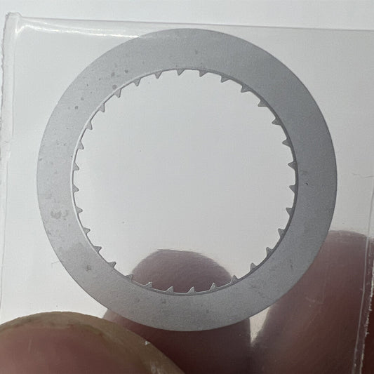 Japan-made black date disk wheel for Miyota 9015 with date at 3 o'clock, precise watch accessory.