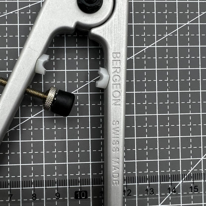 Swiss Bergeon 6618 watch spring bar plier tool for precise watch strap adjustments and repairs.