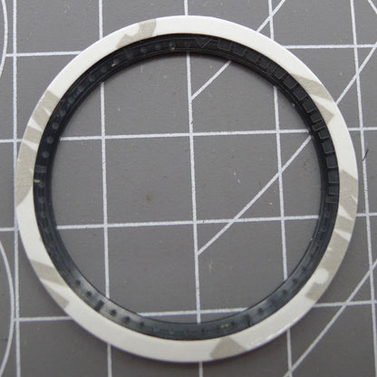 38mm polished red ceramic waterproof bezel for men's watch accessories.