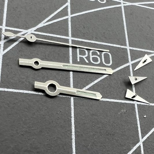 12,5 mm Uhrzeiger, silberner Rand, grüne Leuchtmasse für Miyota OS10 OS20 OS22 OS60 OS80