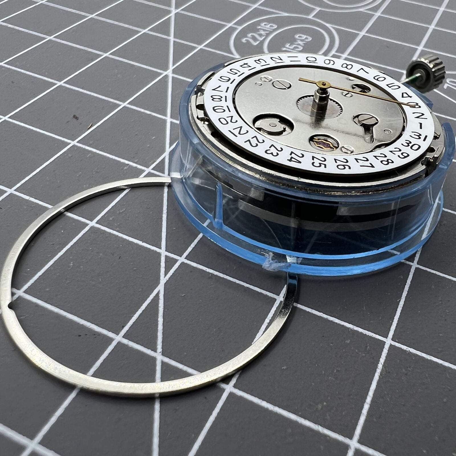 Seagull TY2806 automatic watch movement with date, precision mechanical gear system by Seagull.