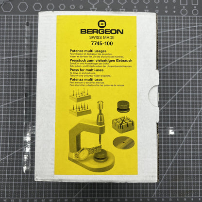 Bergeon Swiss Uhrarmband Pin Treiber Presse Modell 7745-100