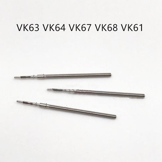 Lot de 10 tiges de remontoir génériques pour mouvement VK63, VK64, VK67, VK68, VK61