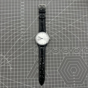 42mm Men Watch Manual Chain Up Seagull ST3600 Mechanical Movement White Dial