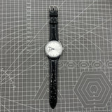 42mm Men Watch Manual Chain Up Seagull ST3600 Mechanical Movement White Dial
