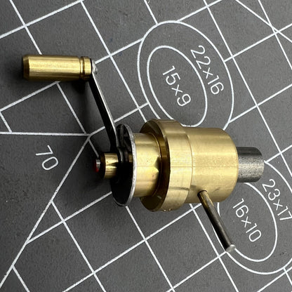 Swiss Bergeon 2729 mainspring winder with spare barrels, durable tool for ETA calibre watch repairs.