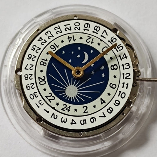 Mouvement mécanique Shanghai Double fuseau horaire GMT 3 aiguilles Calendrier simple